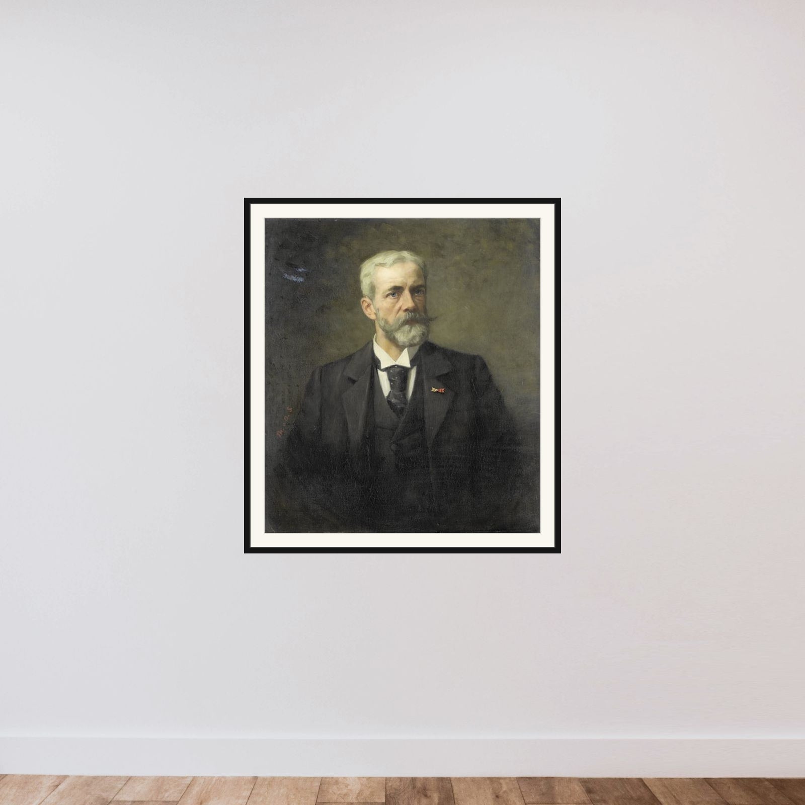 Frederik Daniël Otto Obreen (1840-96). Hoofddirecteur van het Rijksmuseum, Amsterdam framed — shown to scale