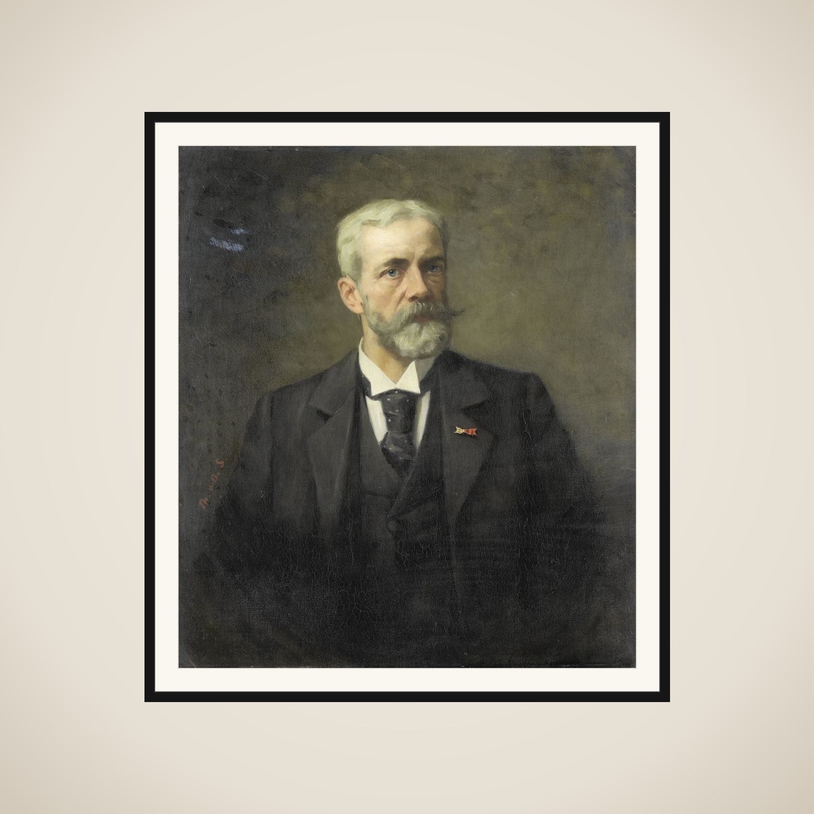 Frederik Daniël Otto Obreen (1840-96). Hoofddirecteur van het Rijksmuseum, Amsterdam framed