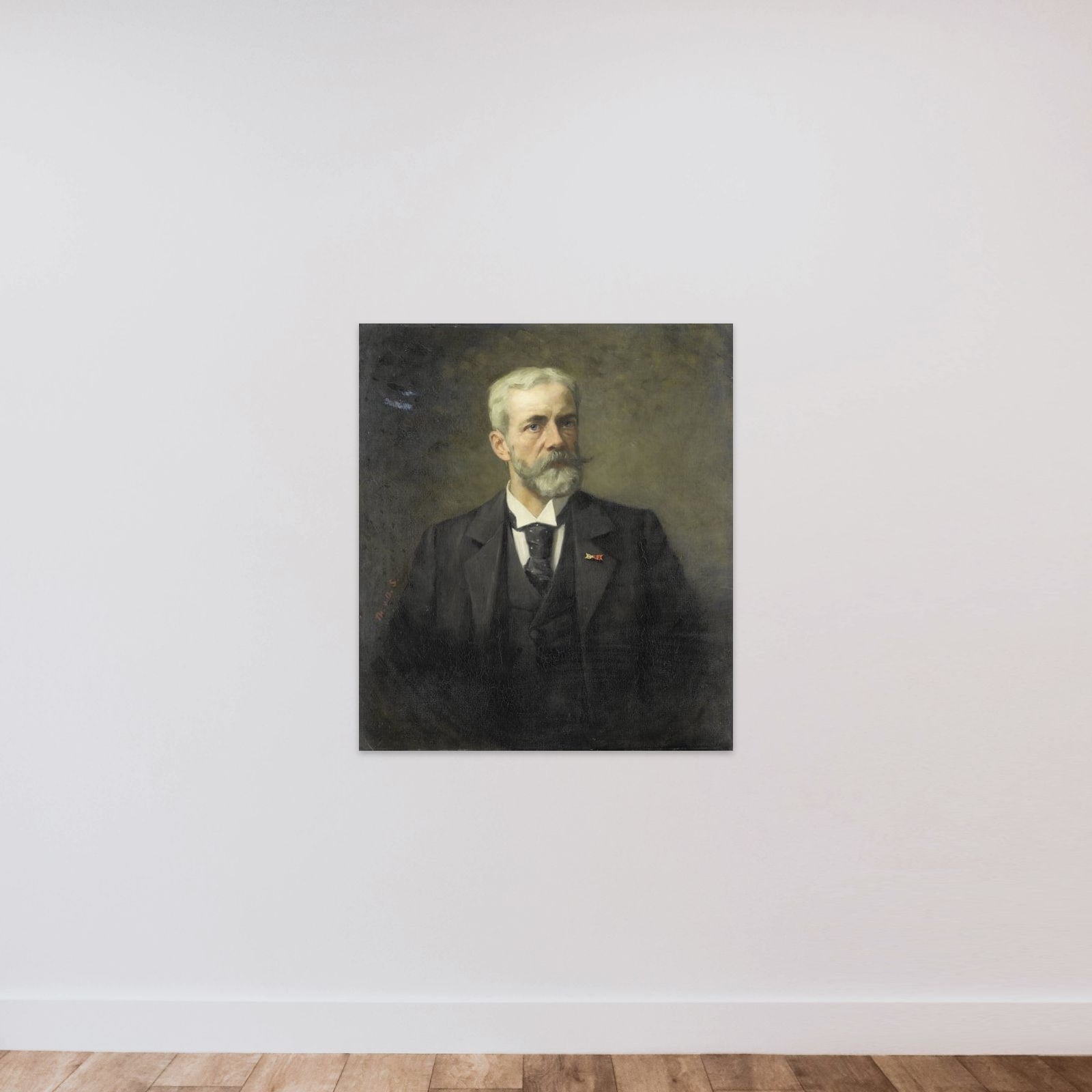 Frederik Daniël Otto Obreen (1840-96). Hoofddirecteur van het Rijksmuseum, Amsterdam unframed — shown to scale