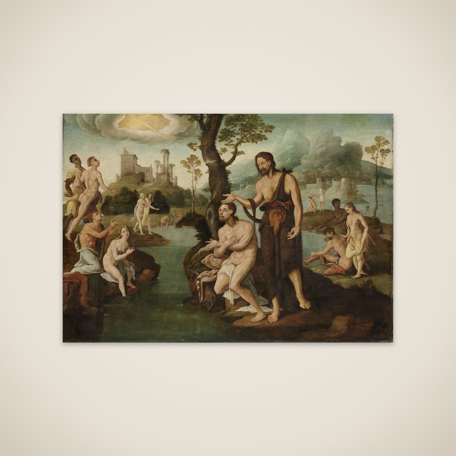 The baptism of Christ unframed print