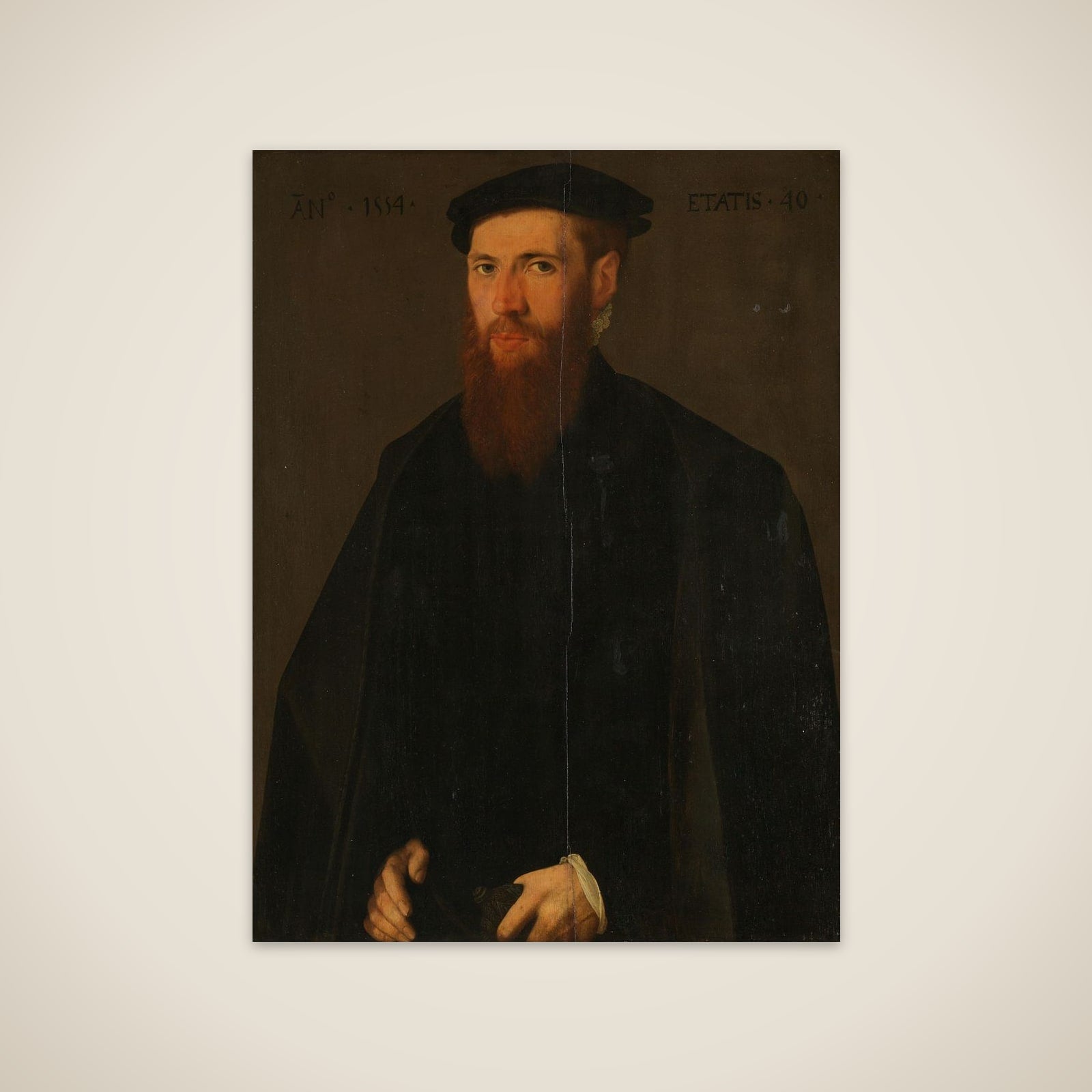 Portrait of Willem van Lokhorst (1514-64) unframed print