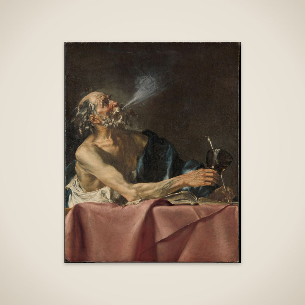 The Smoker Allegory of Transience unframed print