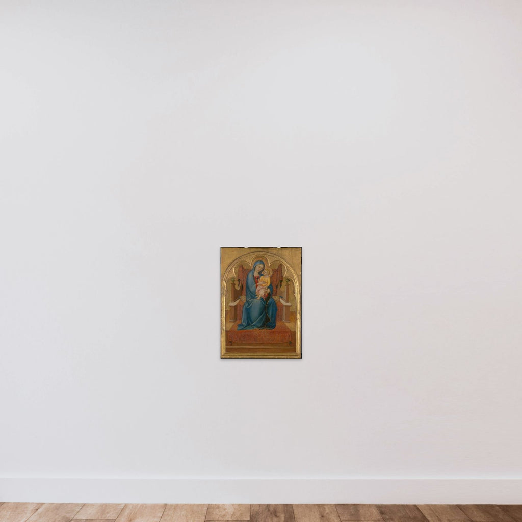 Virgin and Child unframed — shown to scale