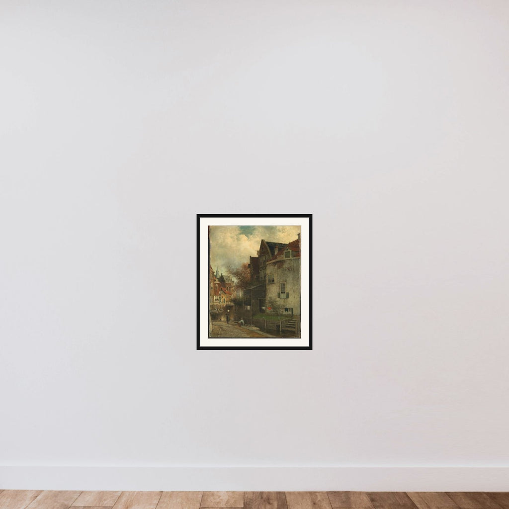 Stadsgezicht framed — shown to scale