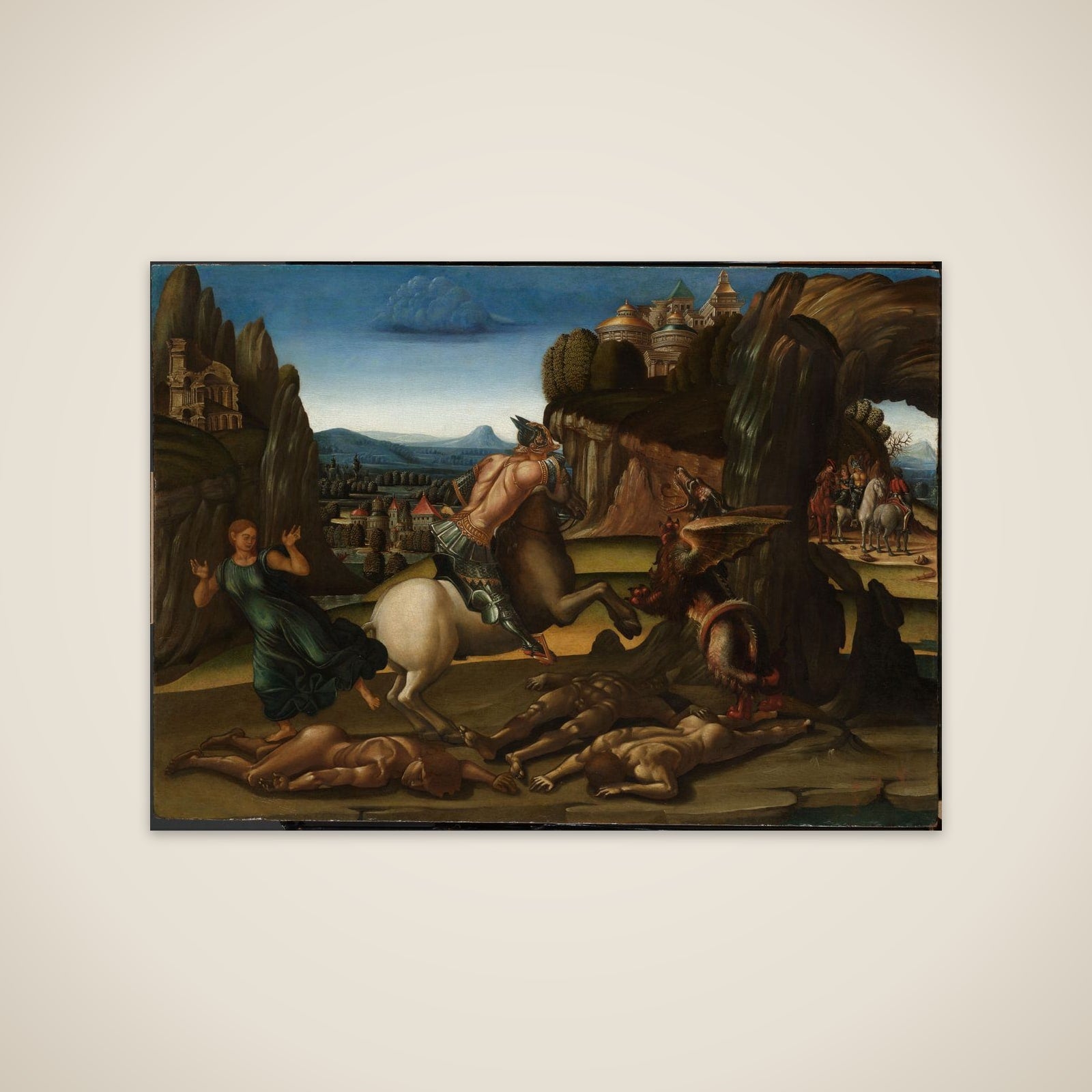 Saint George and the Dragon unframed print