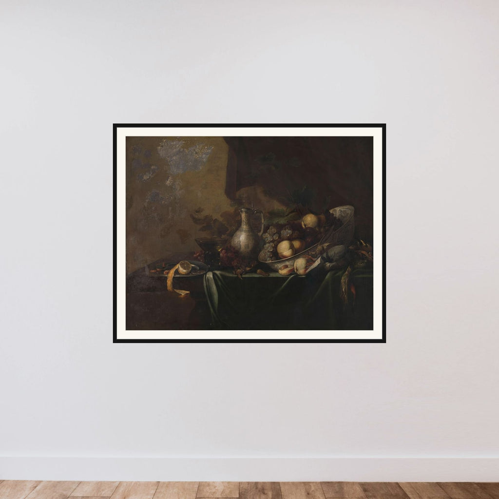 Still Life with Fruit framed — shown to scale