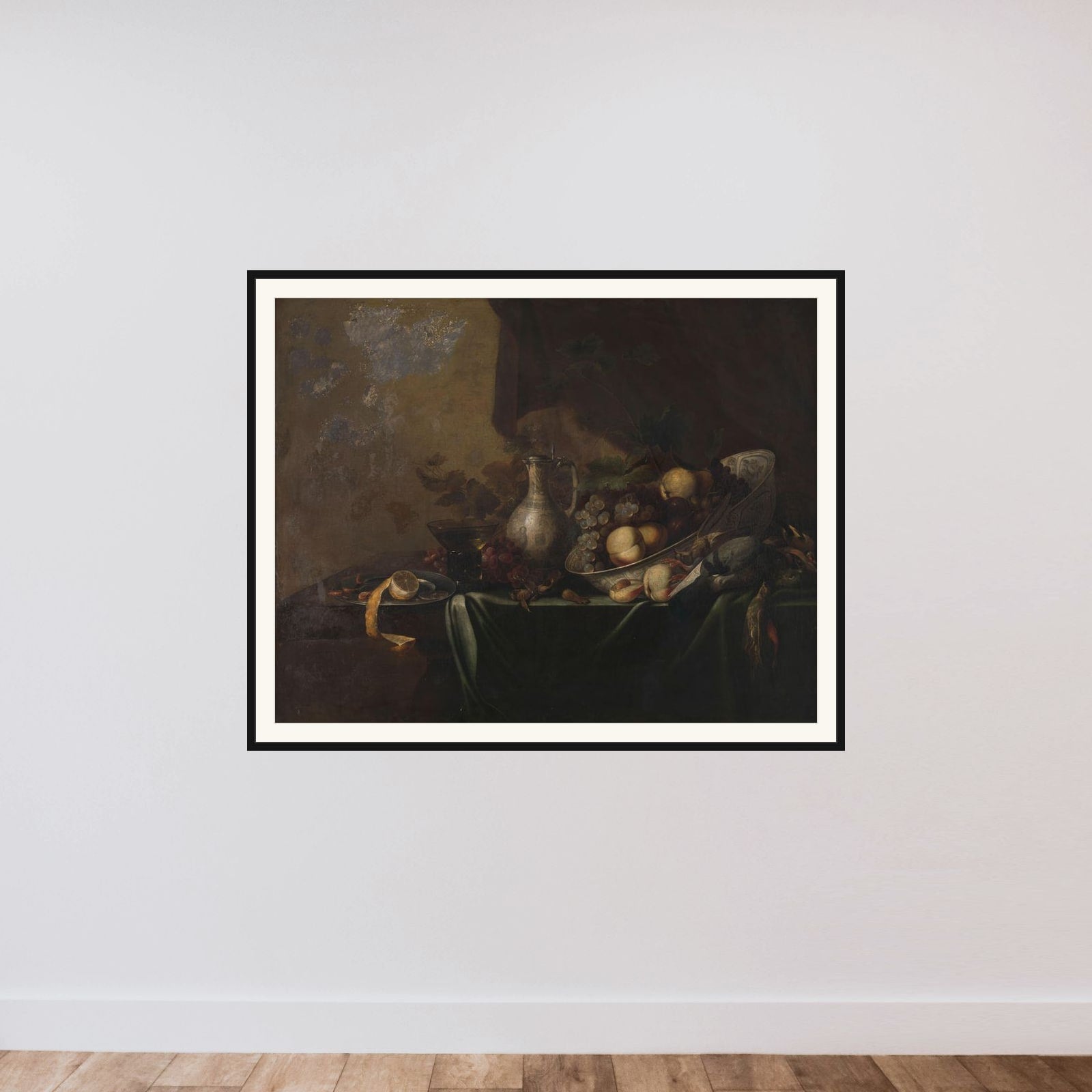 Still Life with Fruit framed — shown to scale