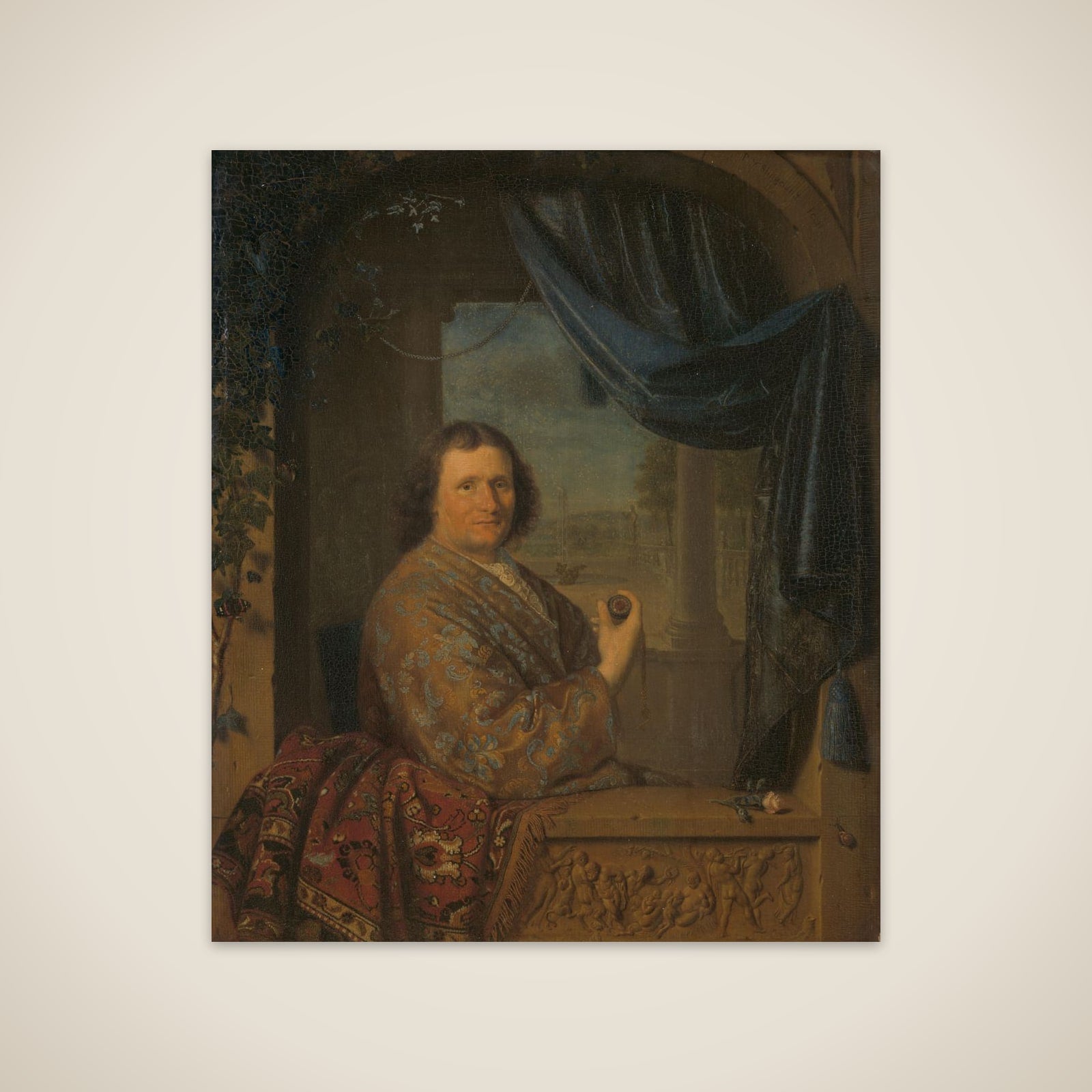 Portrait of a Man with a Watch unframed print