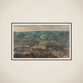 The Battle of Fleurus, 1622 framed