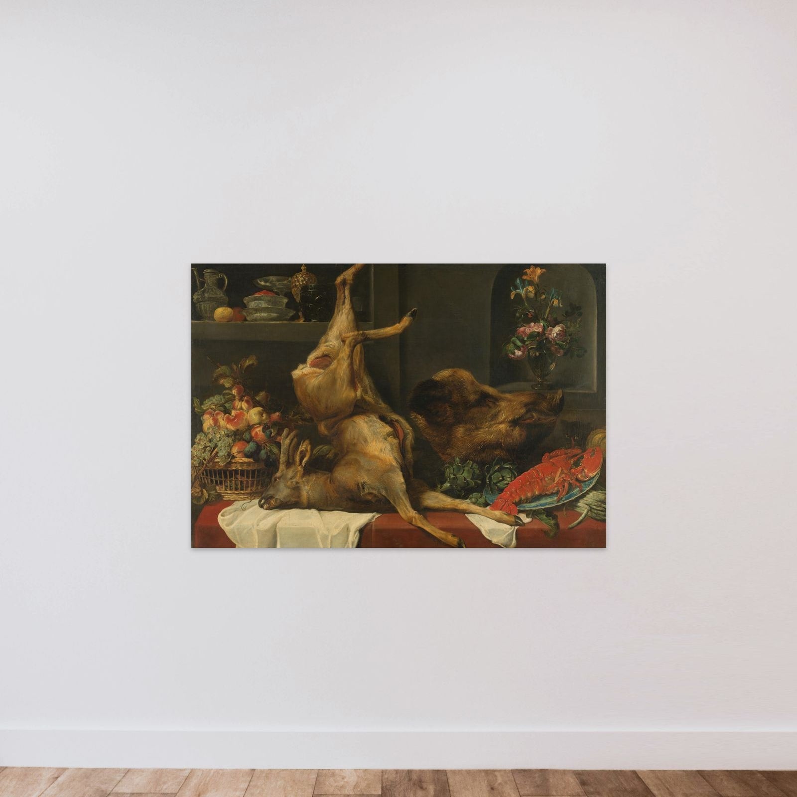 Larder Still life unframed — shown to scale