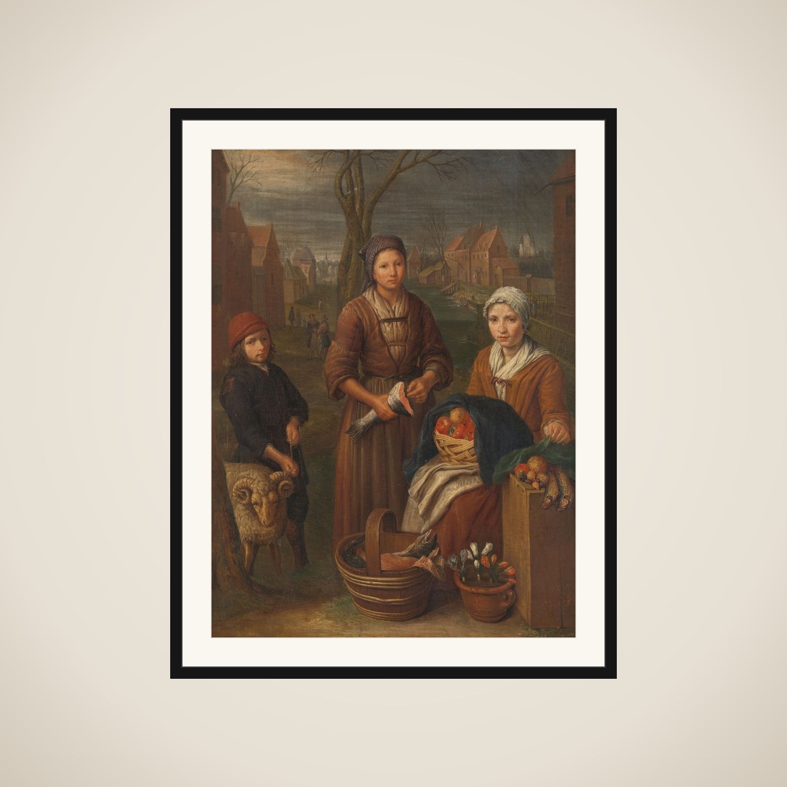 Allegory of the Month of March framed