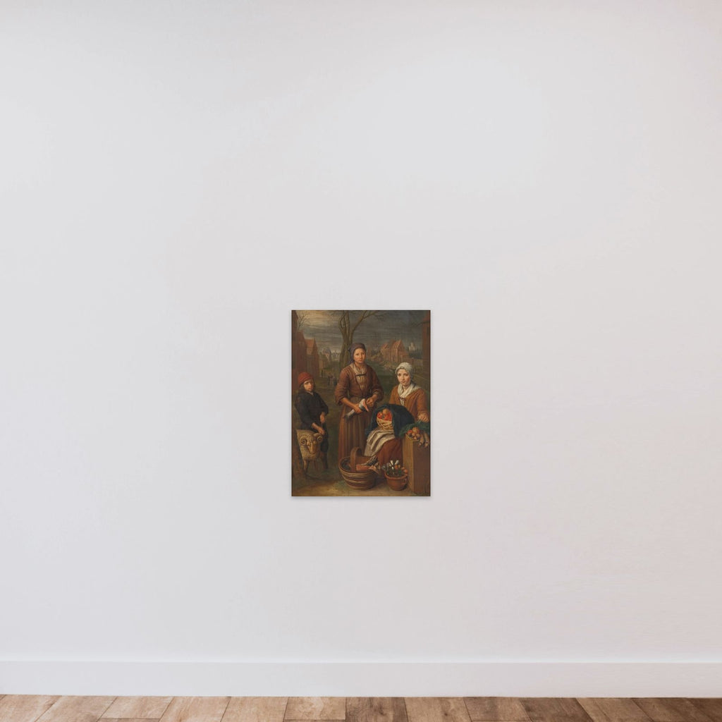Allegory of the Month of March unframed — shown to scale