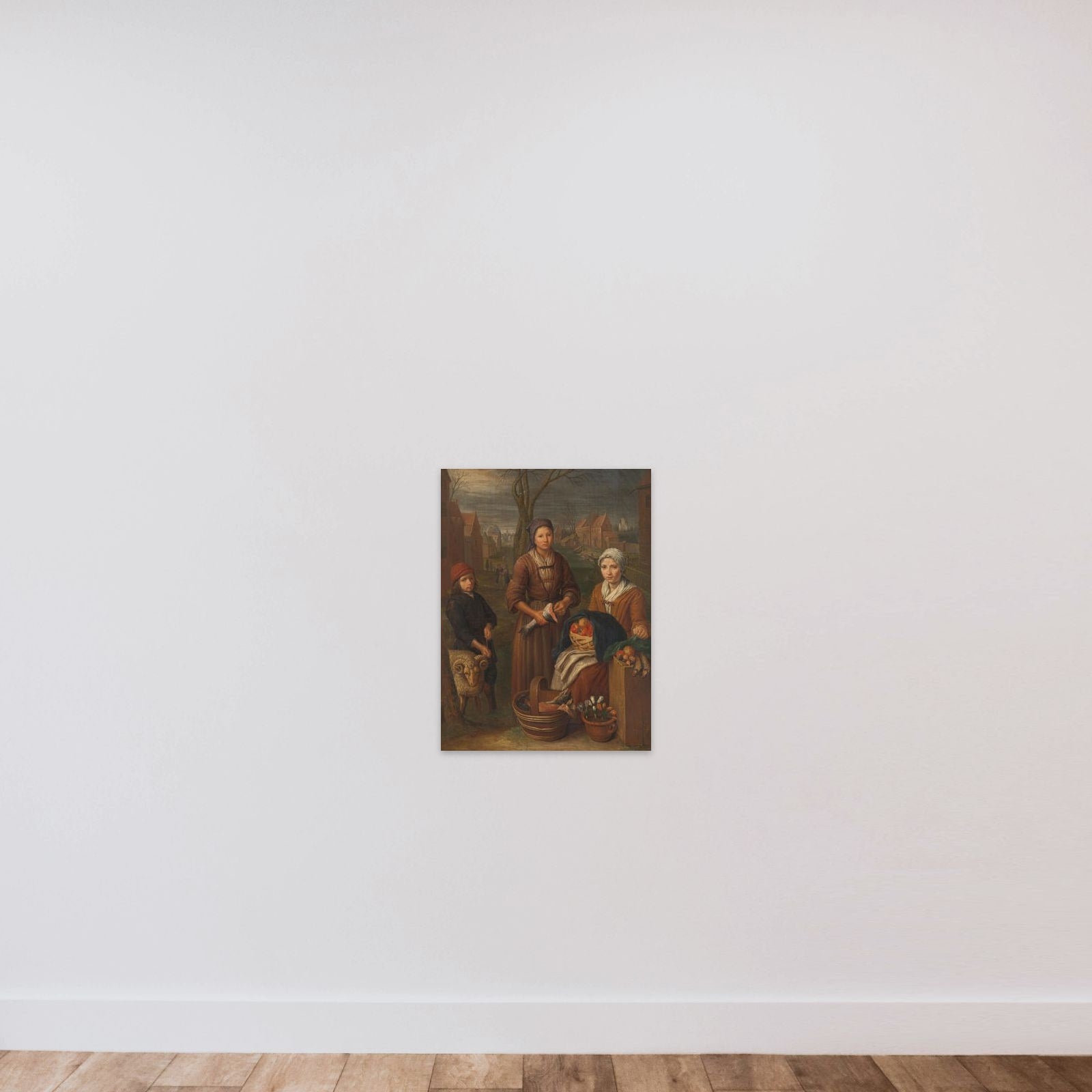 Allegory of the Month of March unframed — shown to scale