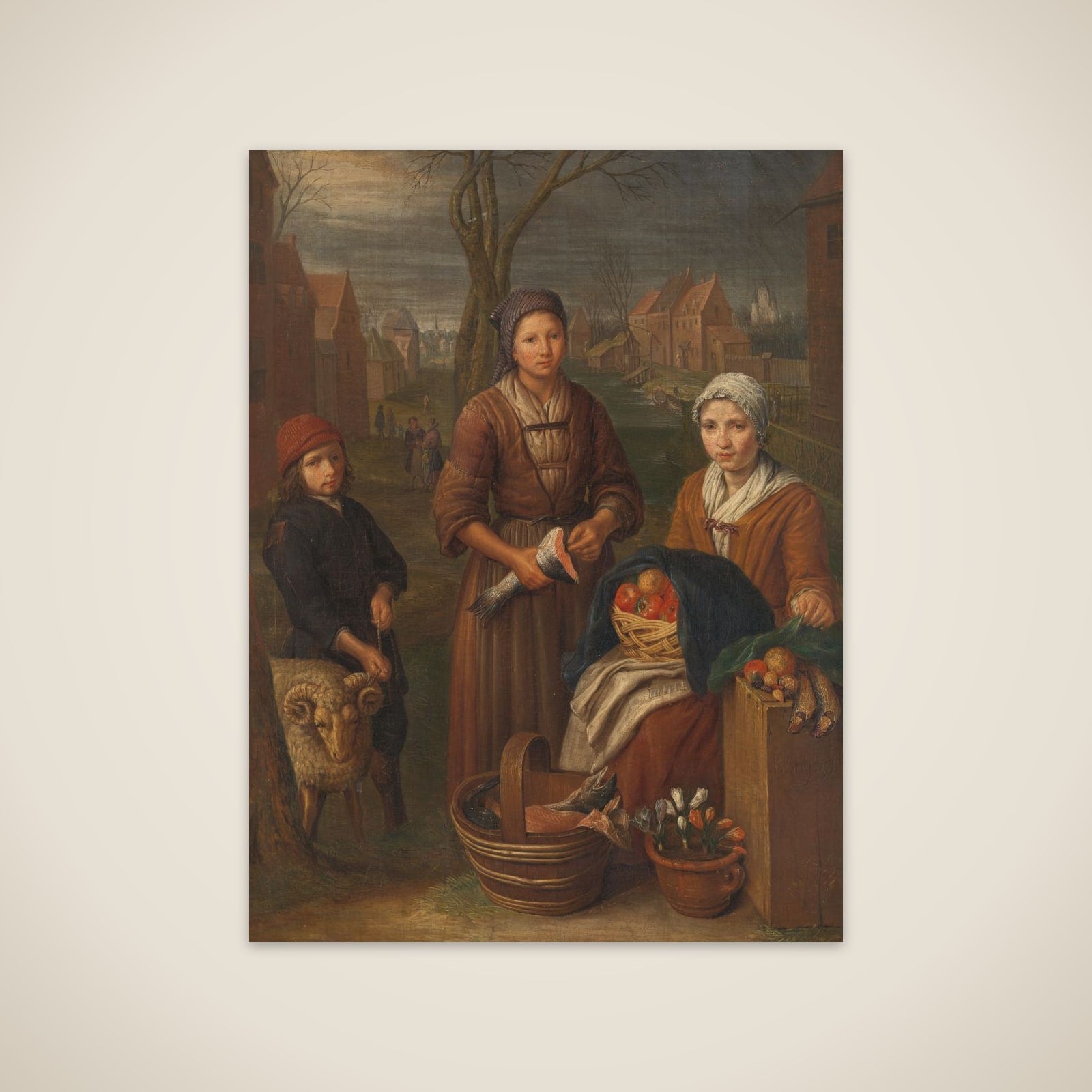 Allegory of the Month of March unframed print