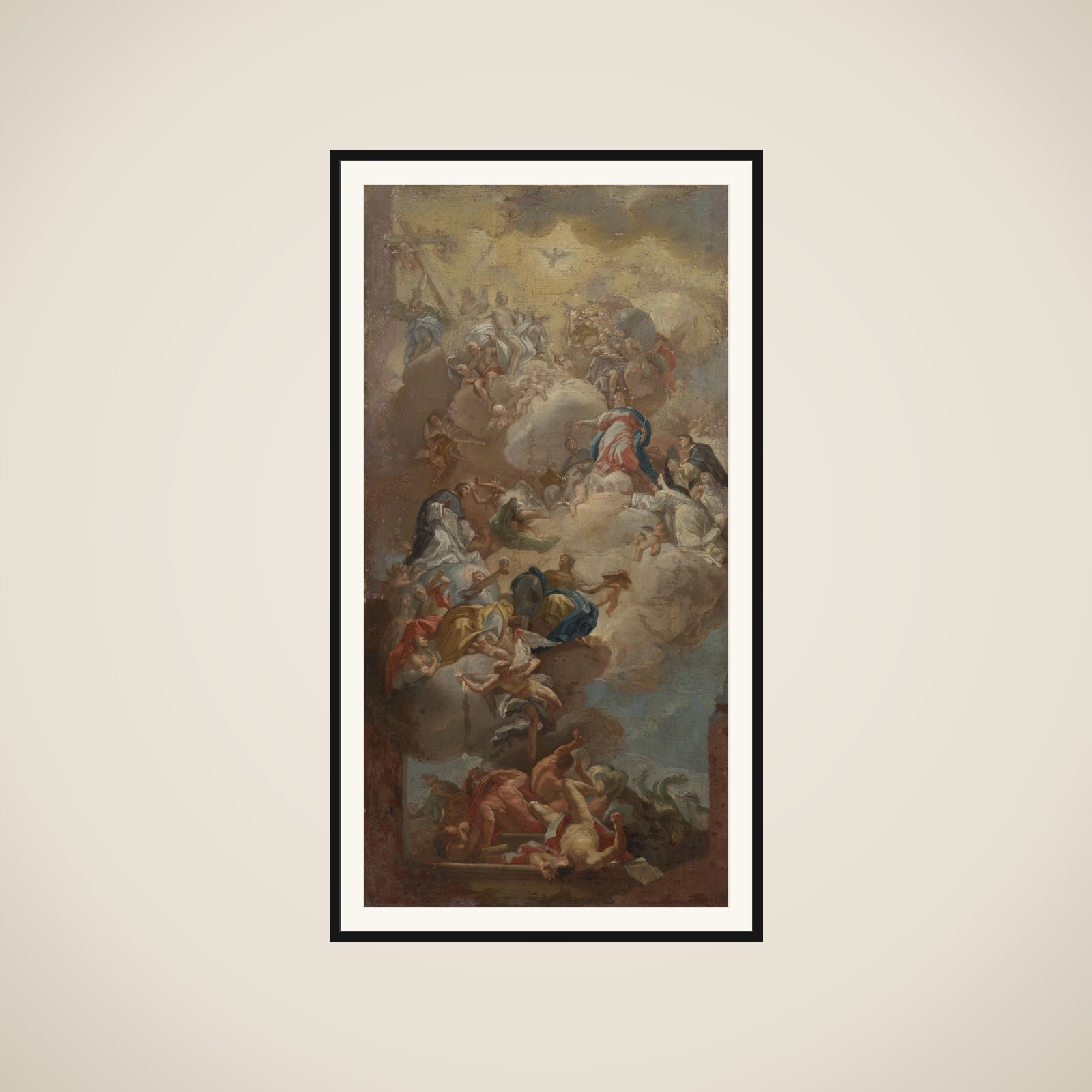 The Glorification of Saint Dominic framed