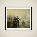 Portrait of Mr. and Mrs. Thijssen on the Ice framed