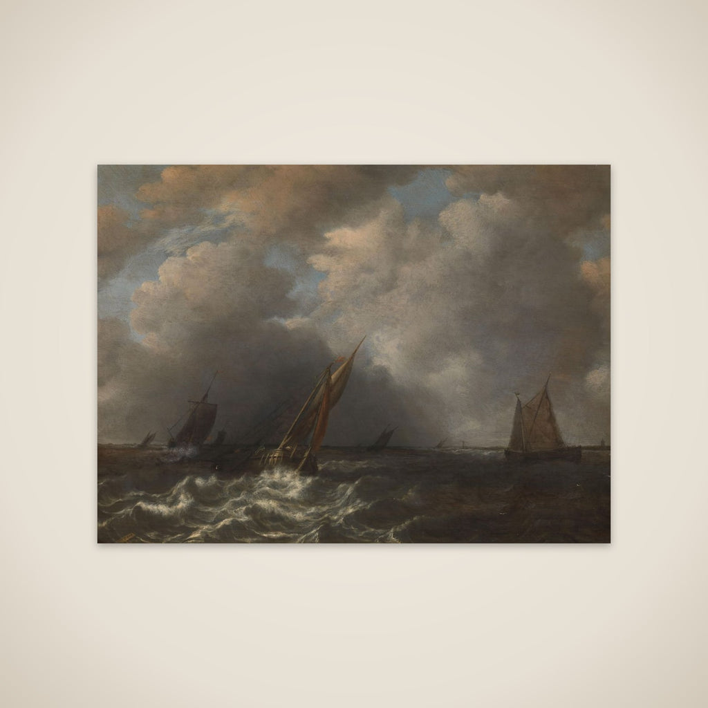 Storm on the Meuse River unframed print