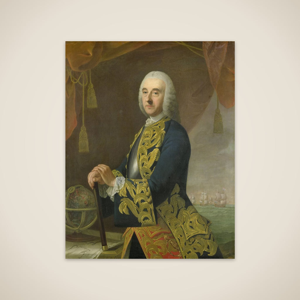 Portrait of Vice-Admiral Hendrik Lijnslager, Son of Harmen Lijnslager and Judith Allijn unframed print