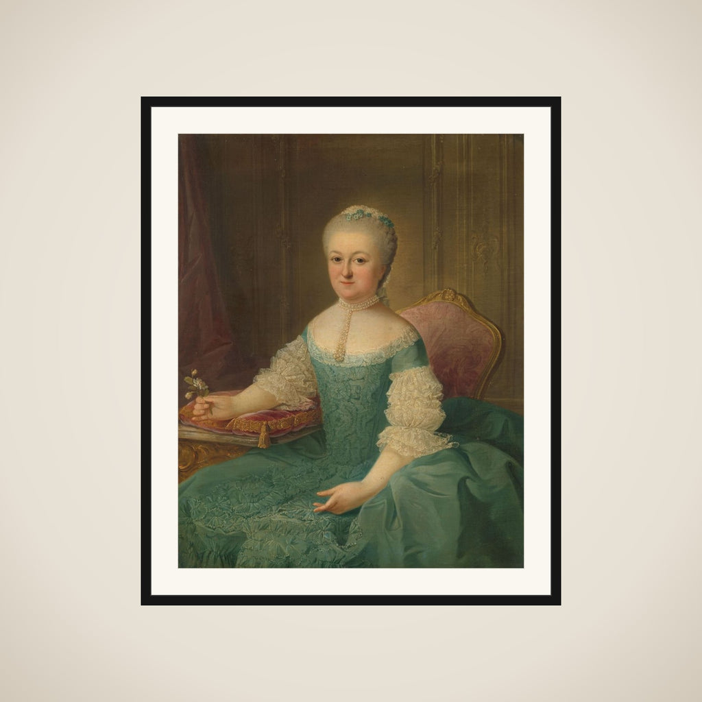 Portrait of a Lady from the van de Poll Family, possibly Anna Maria Dedel, Wife of Jan van de Poll framed