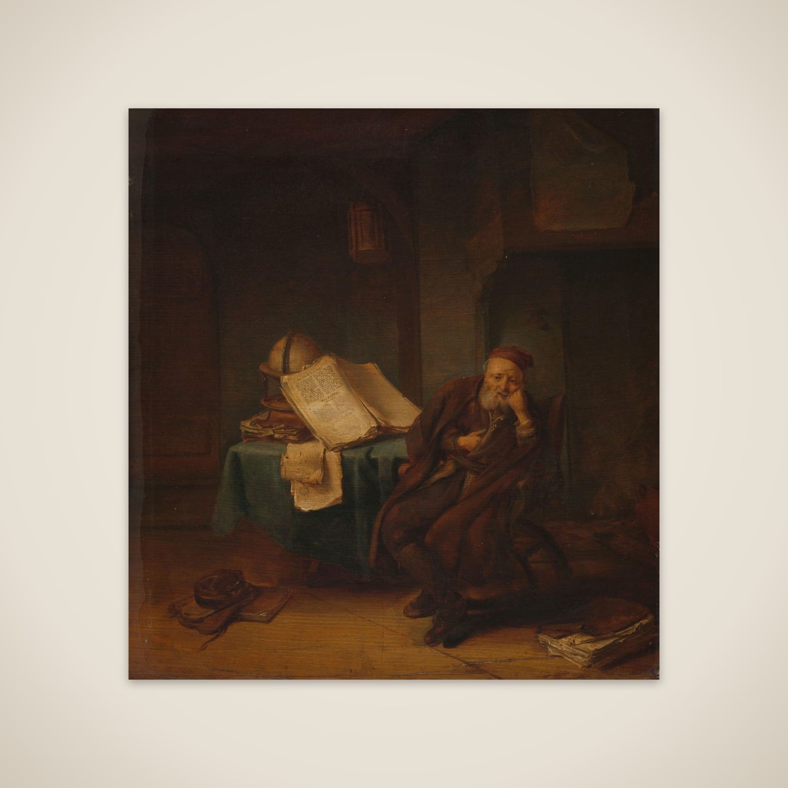 Philosopher in his Study unframed print