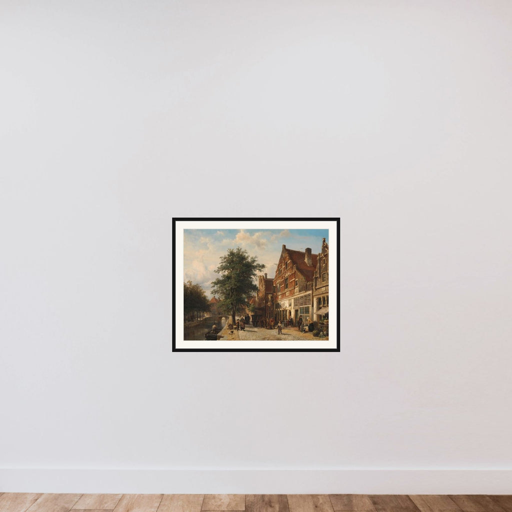 The Zuiderhavendijk, Enkhuizen framed — shown to scale