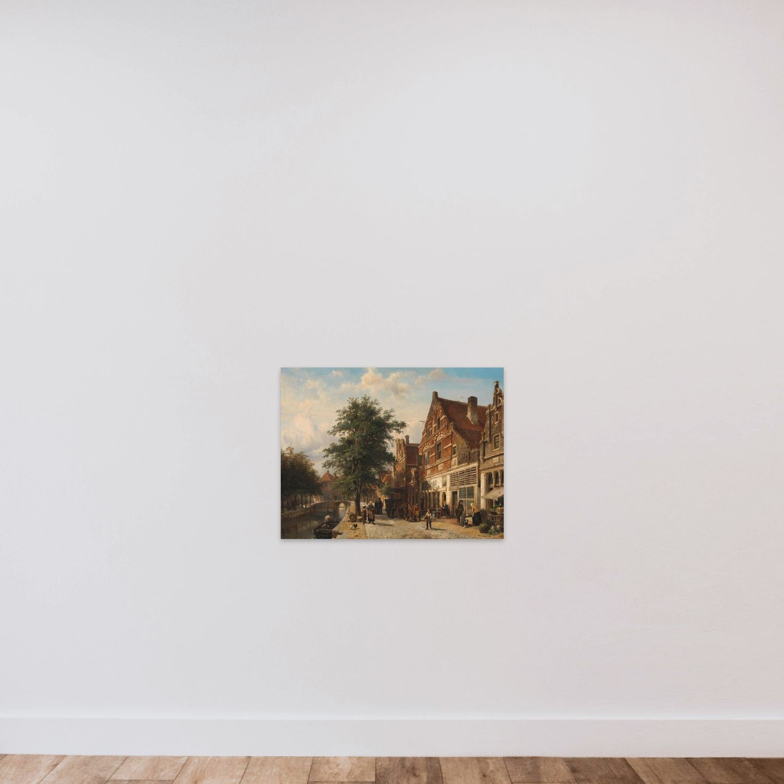The Zuiderhavendijk, Enkhuizen unframed — shown to scale