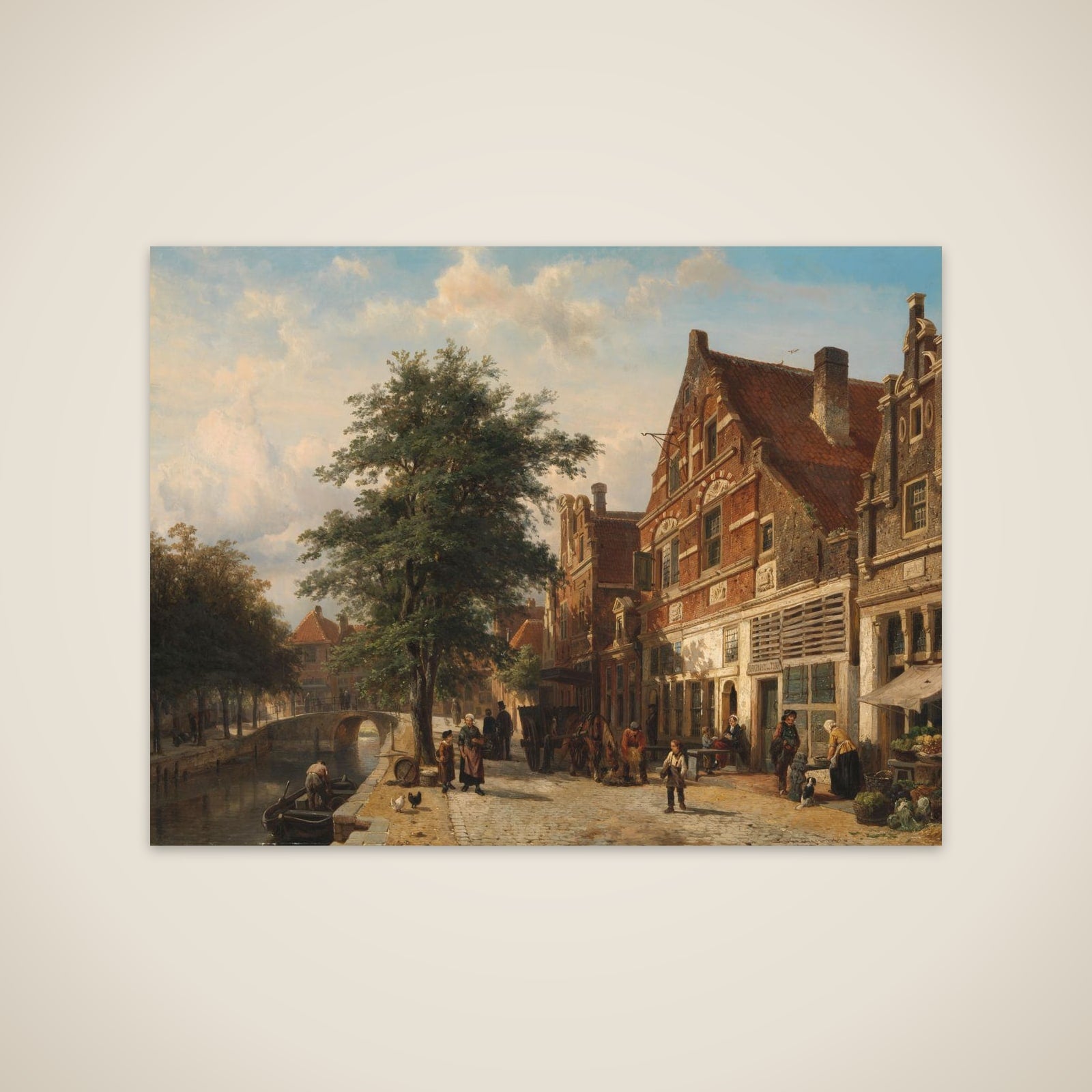 The Zuiderhavendijk, Enkhuizen unframed print
