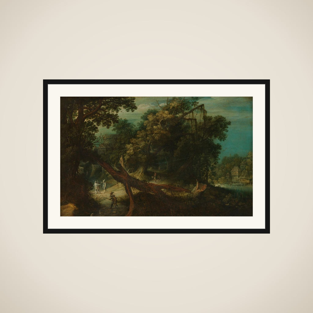 Shooters in a Forest Glade framed