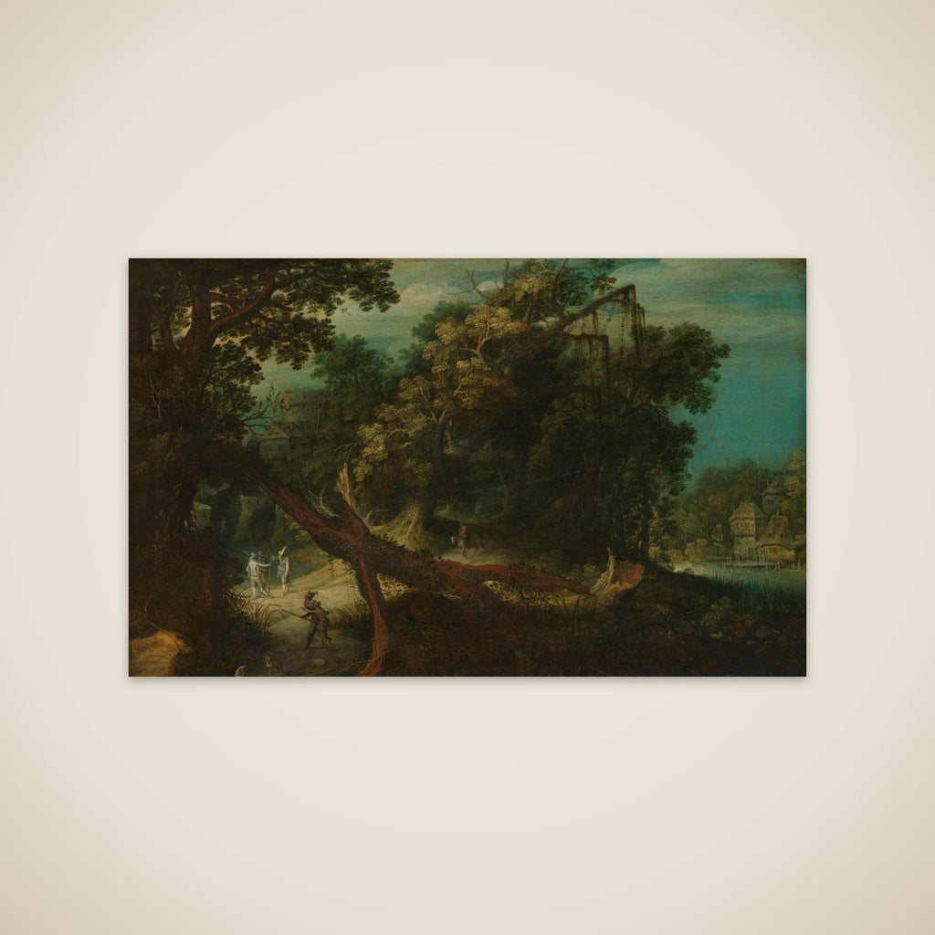 Shooters in a Forest Glade unframed print