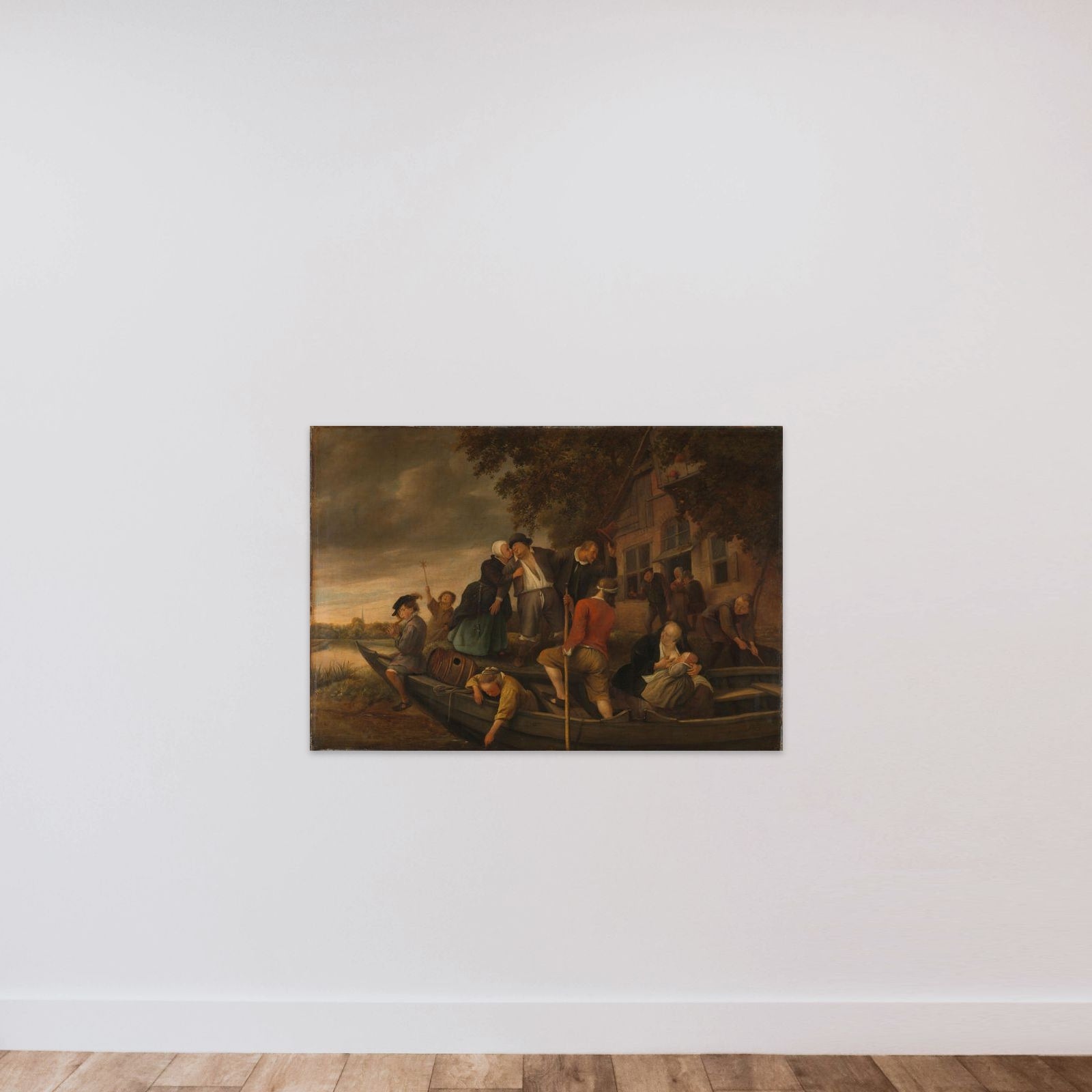 The merry homecoming unframed — shown to scale