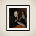 A couple drinking framed