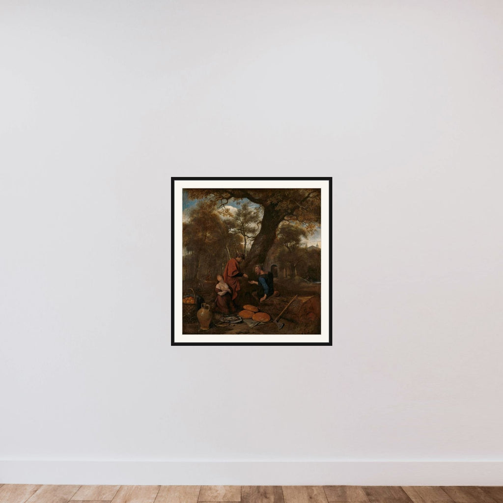 Erysichthon selling his daughter framed — shown to scale