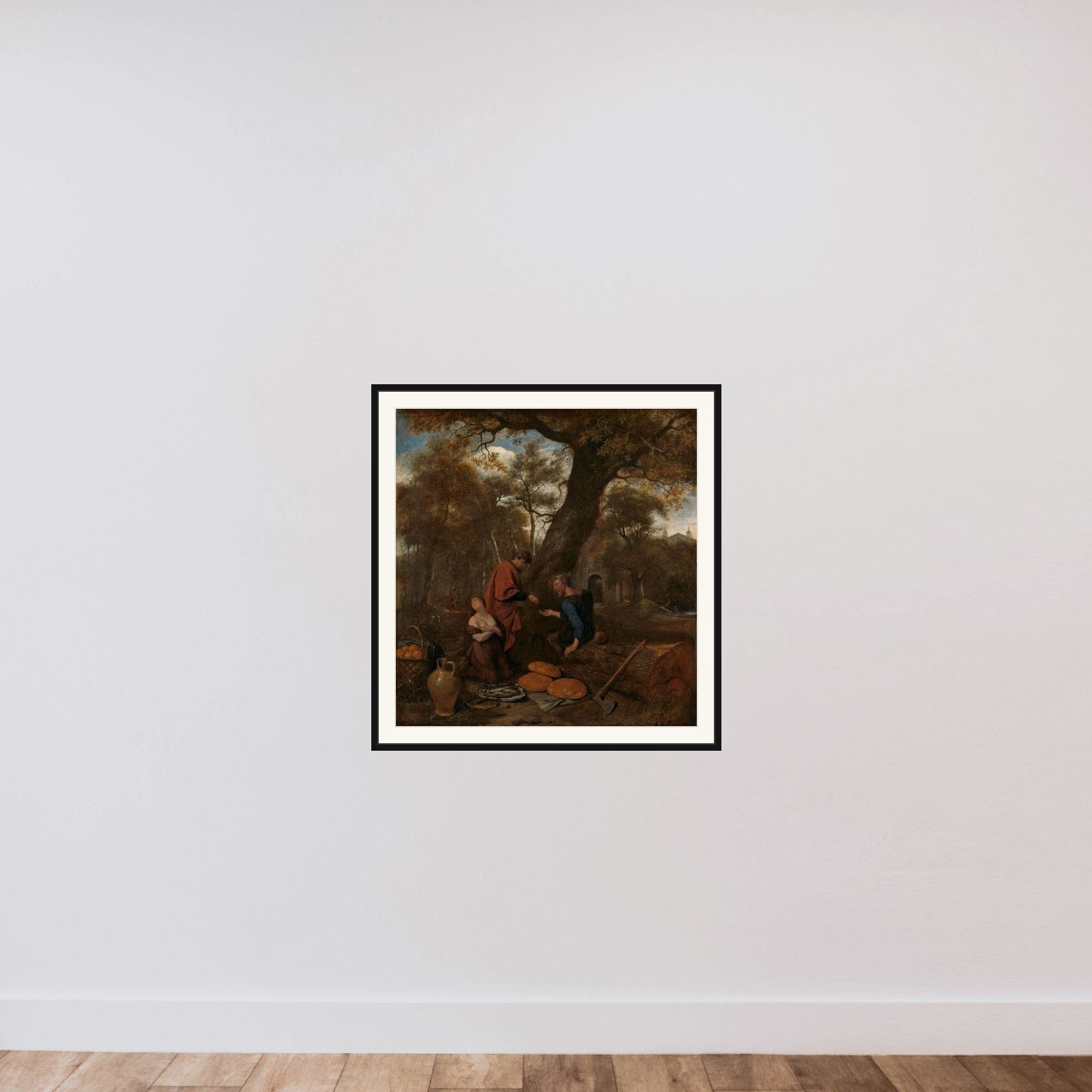 Erysichthon selling his daughter framed — shown to scale
