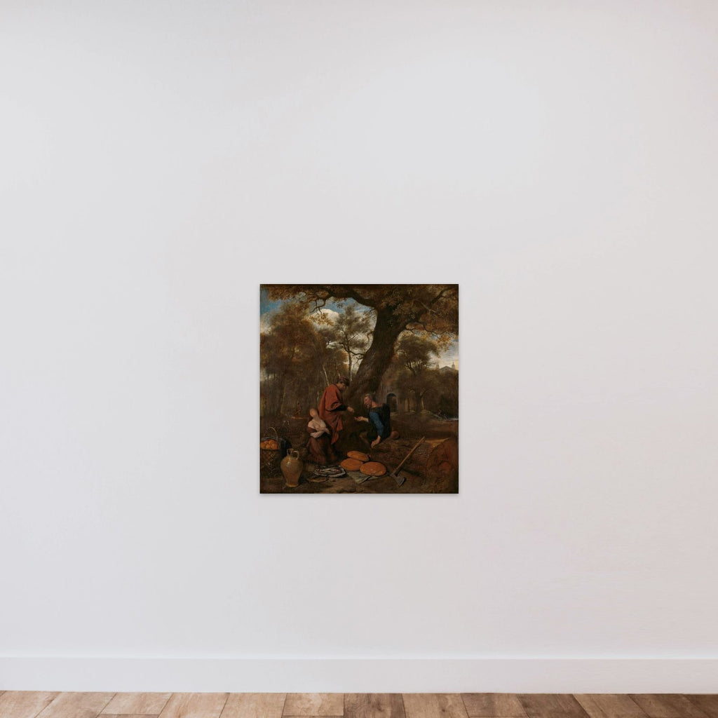 Erysichthon selling his daughter unframed — shown to scale