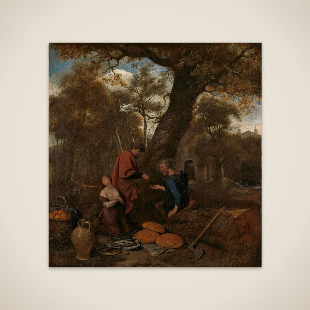 Erysichthon selling his daughter unframed print