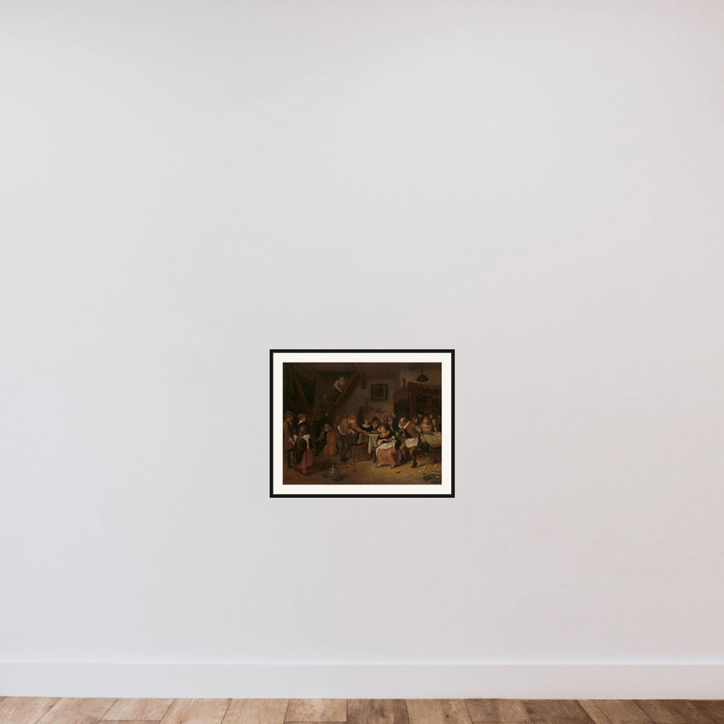 Peasant wedding framed — shown to scale