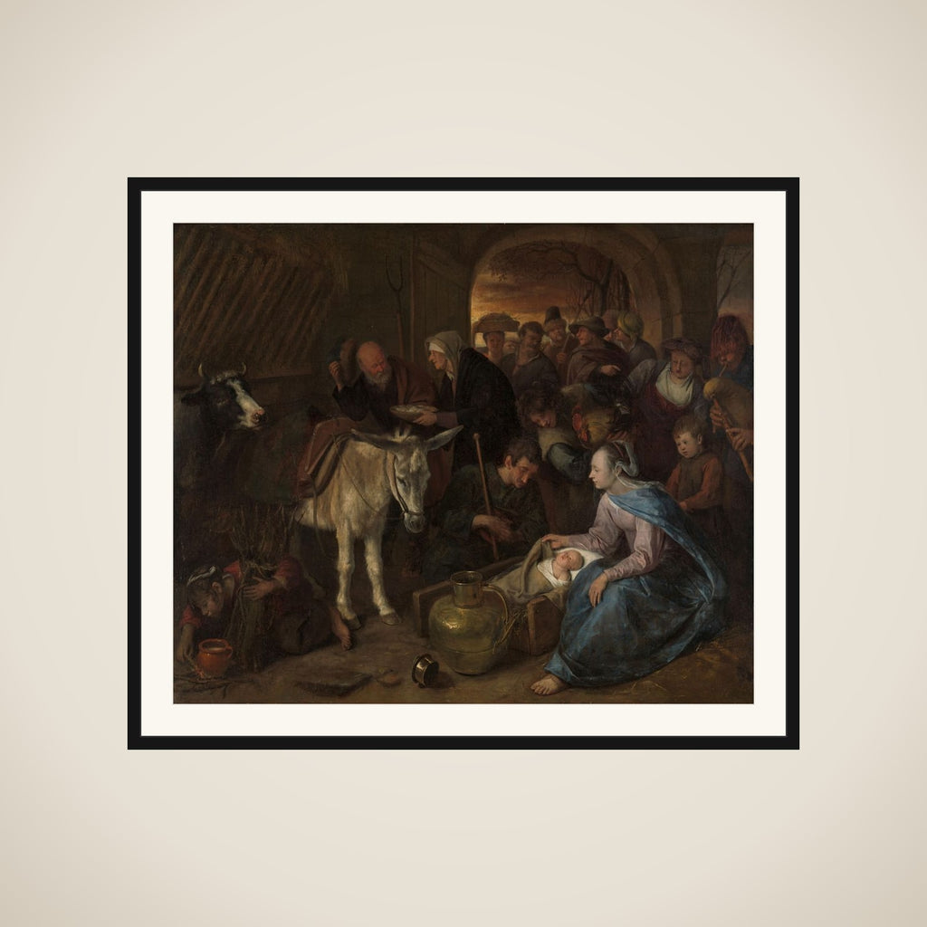 The adoration of the shepherds framed