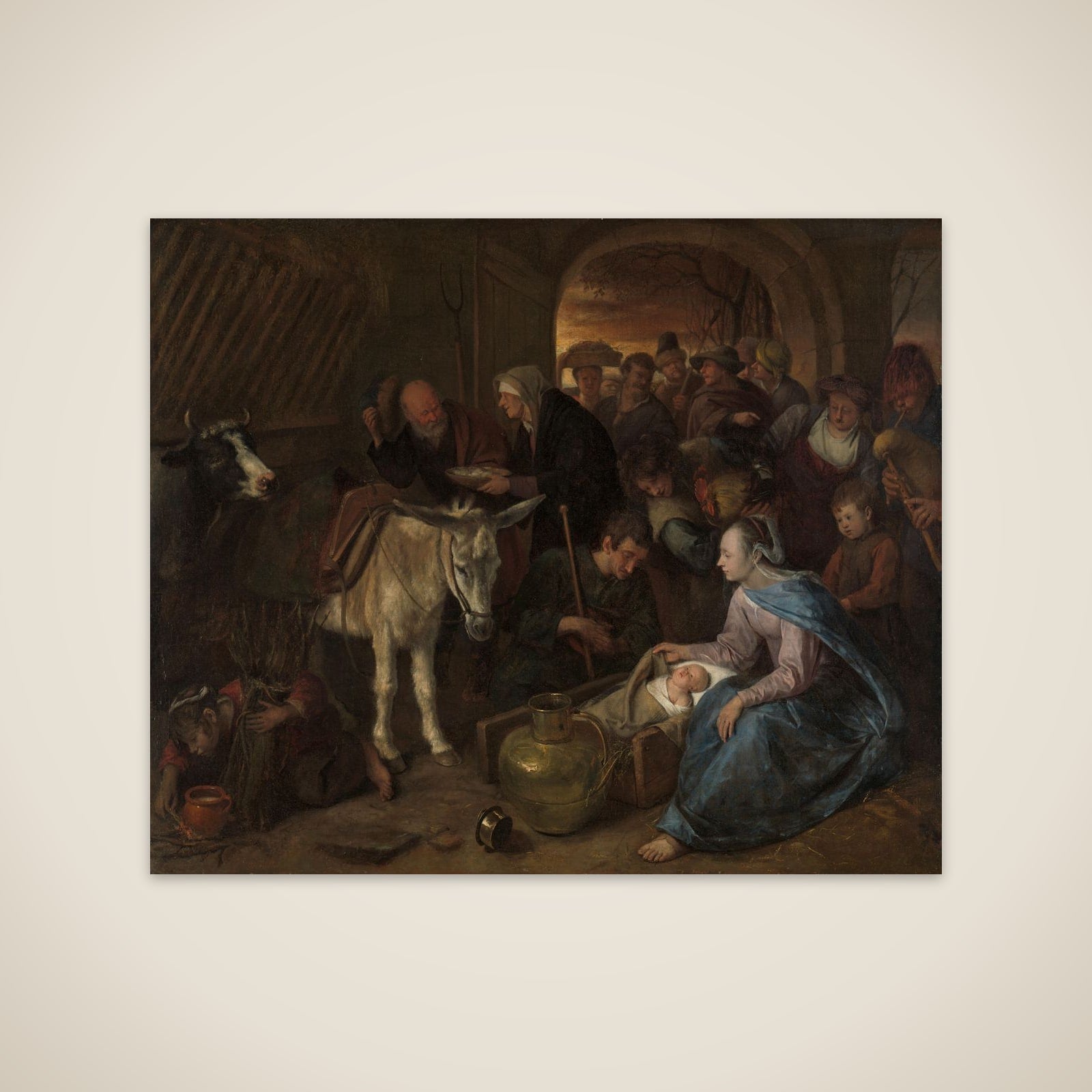 The adoration of the shepherds unframed print