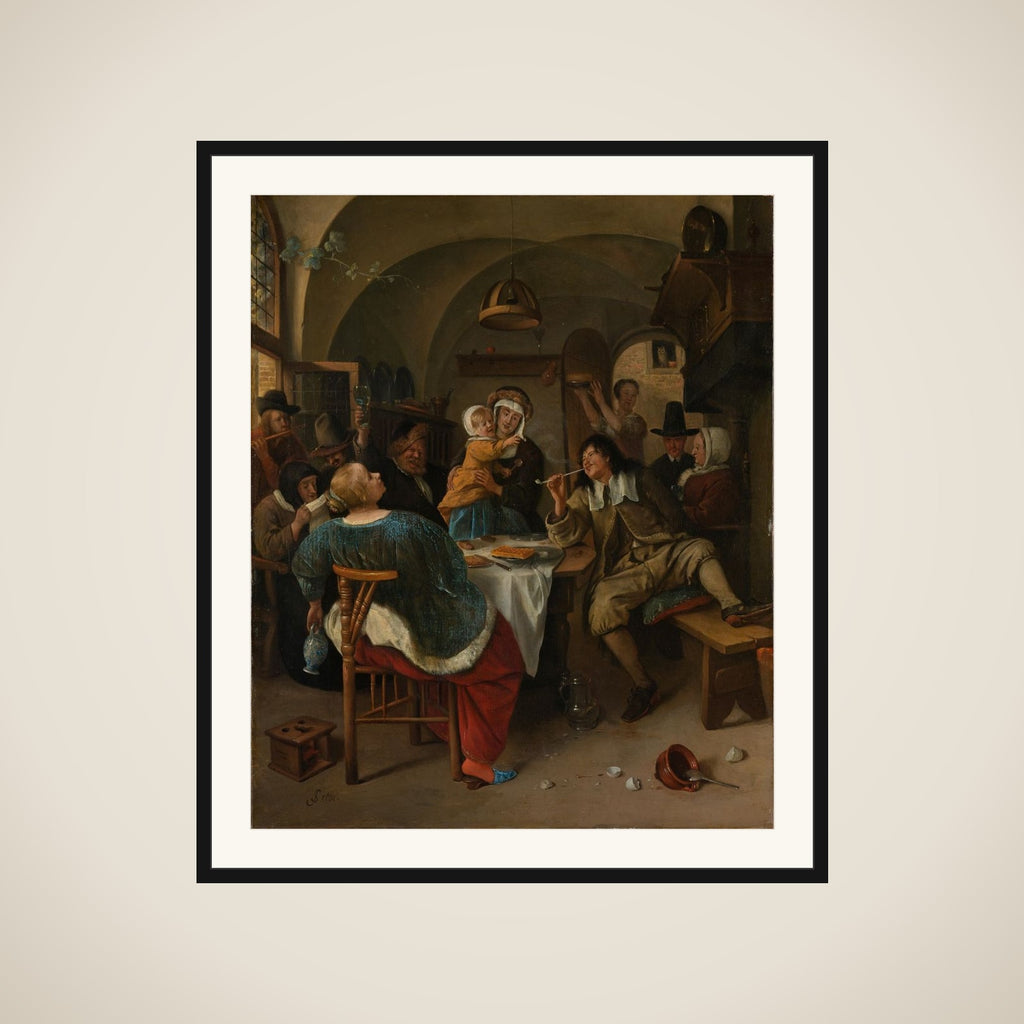 Family scene framed