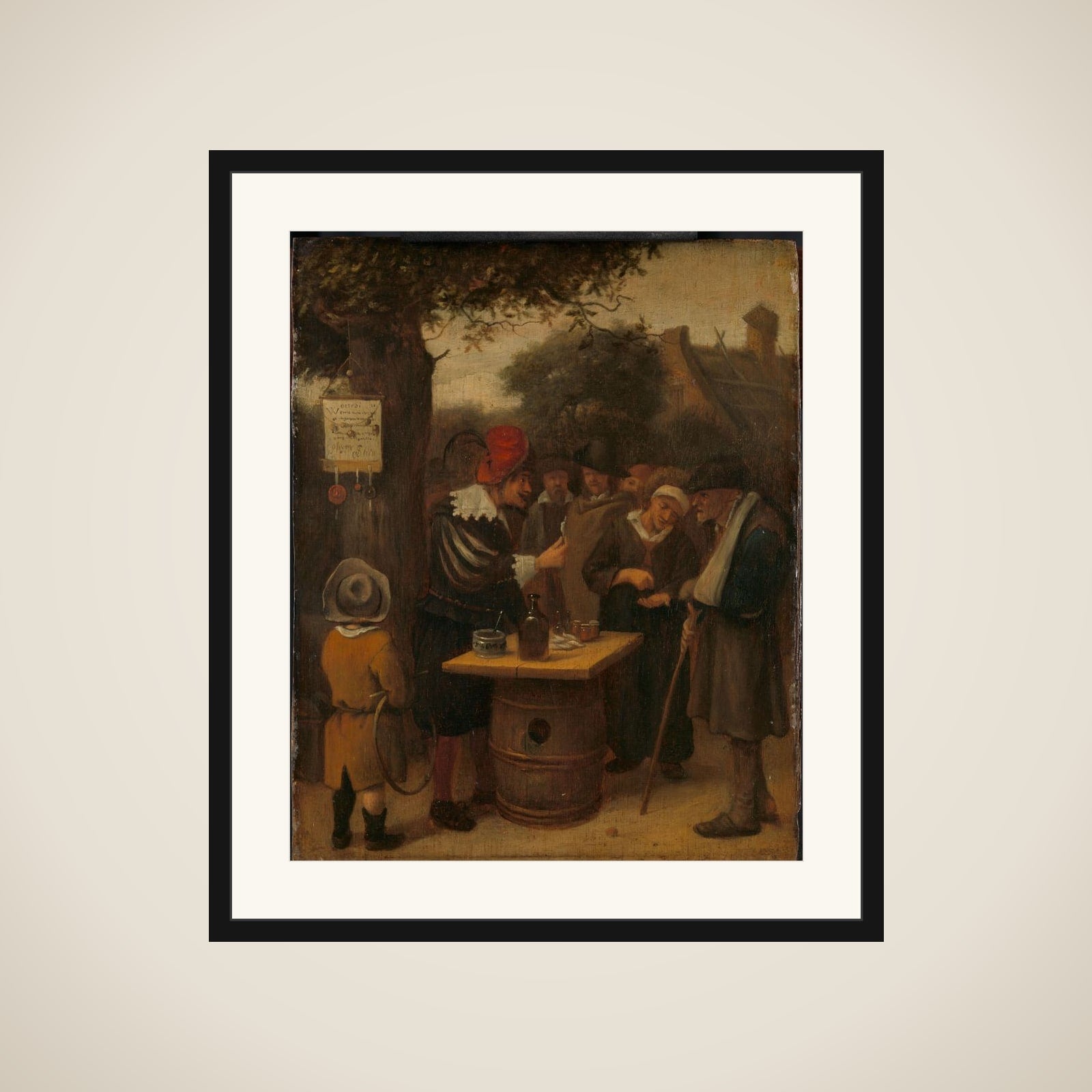 The quack framed