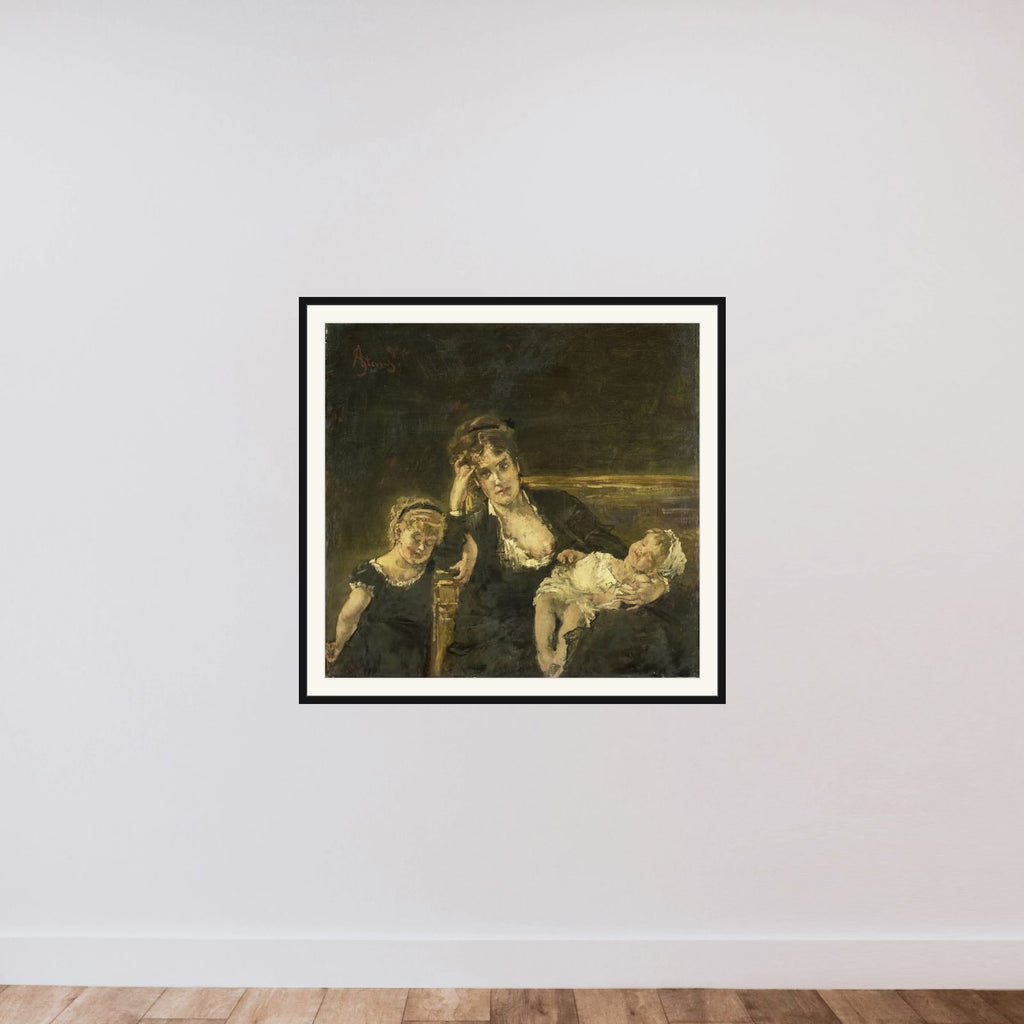 De weduwe framed — shown to scale
