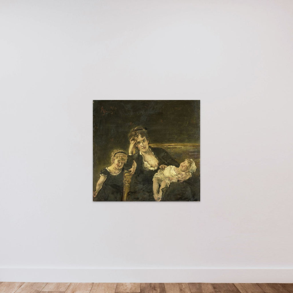 De weduwe unframed — shown to scale