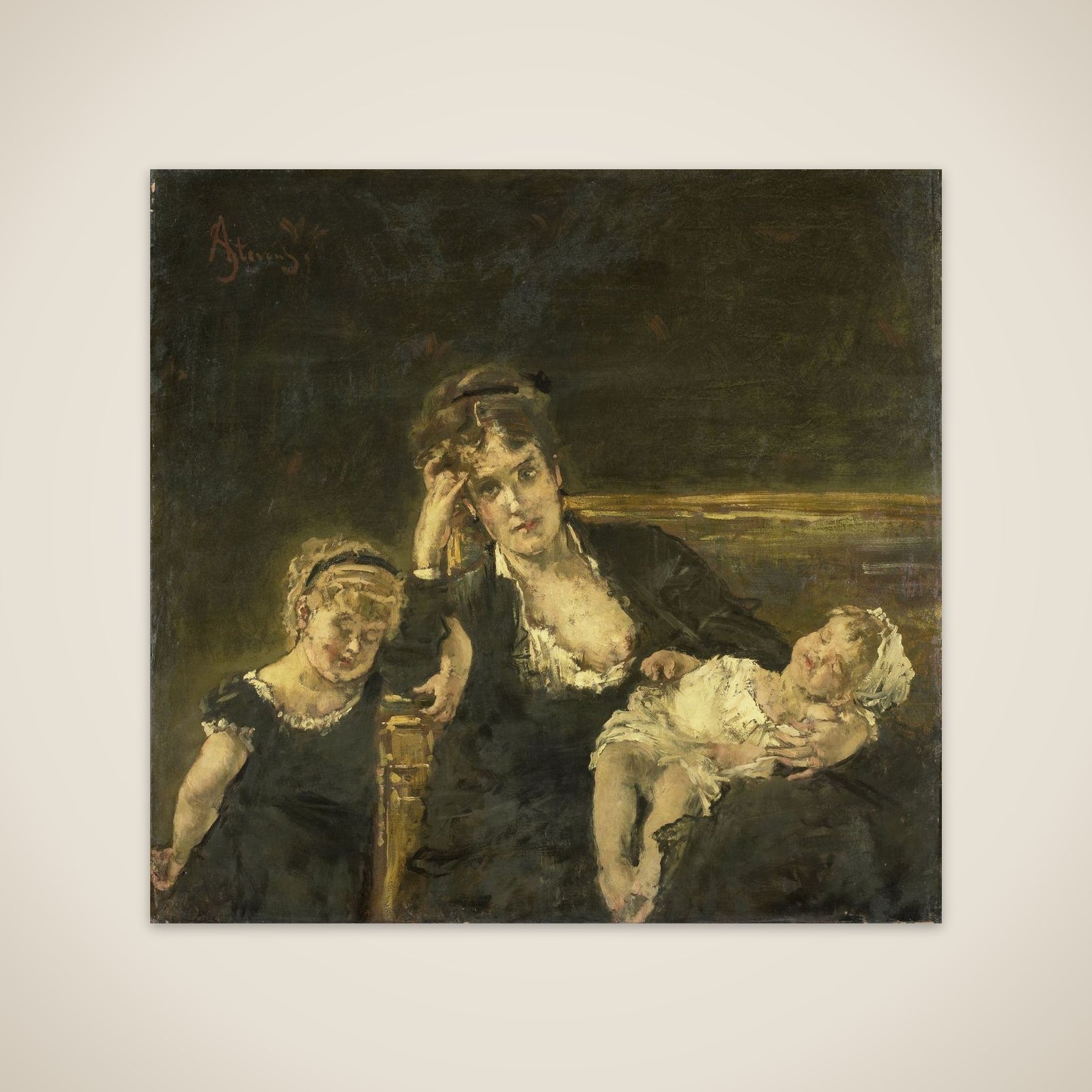De weduwe unframed print