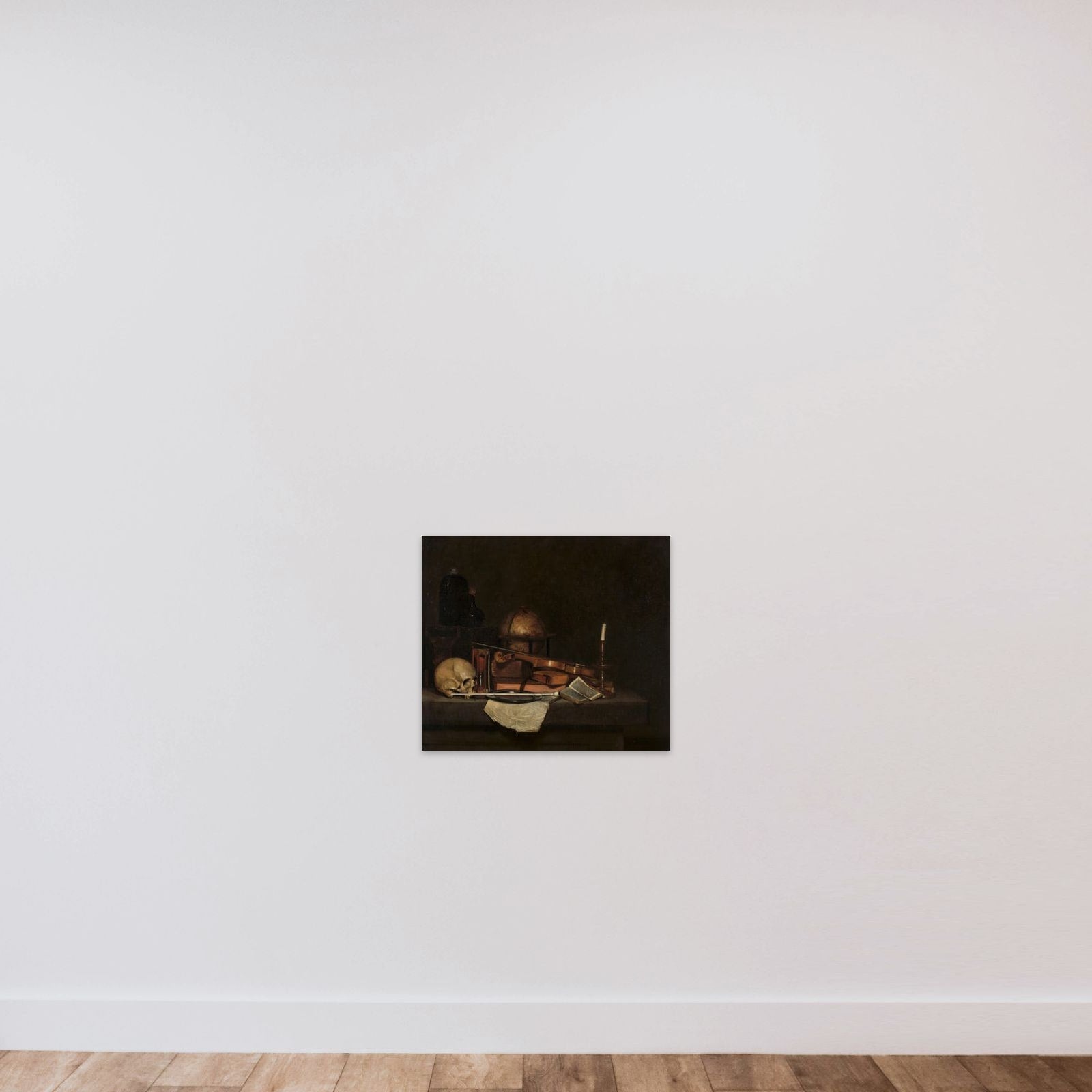 Vanitas Still Life unframed — shown to scale