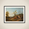 Landscape with Cattle near Darthuizen framed