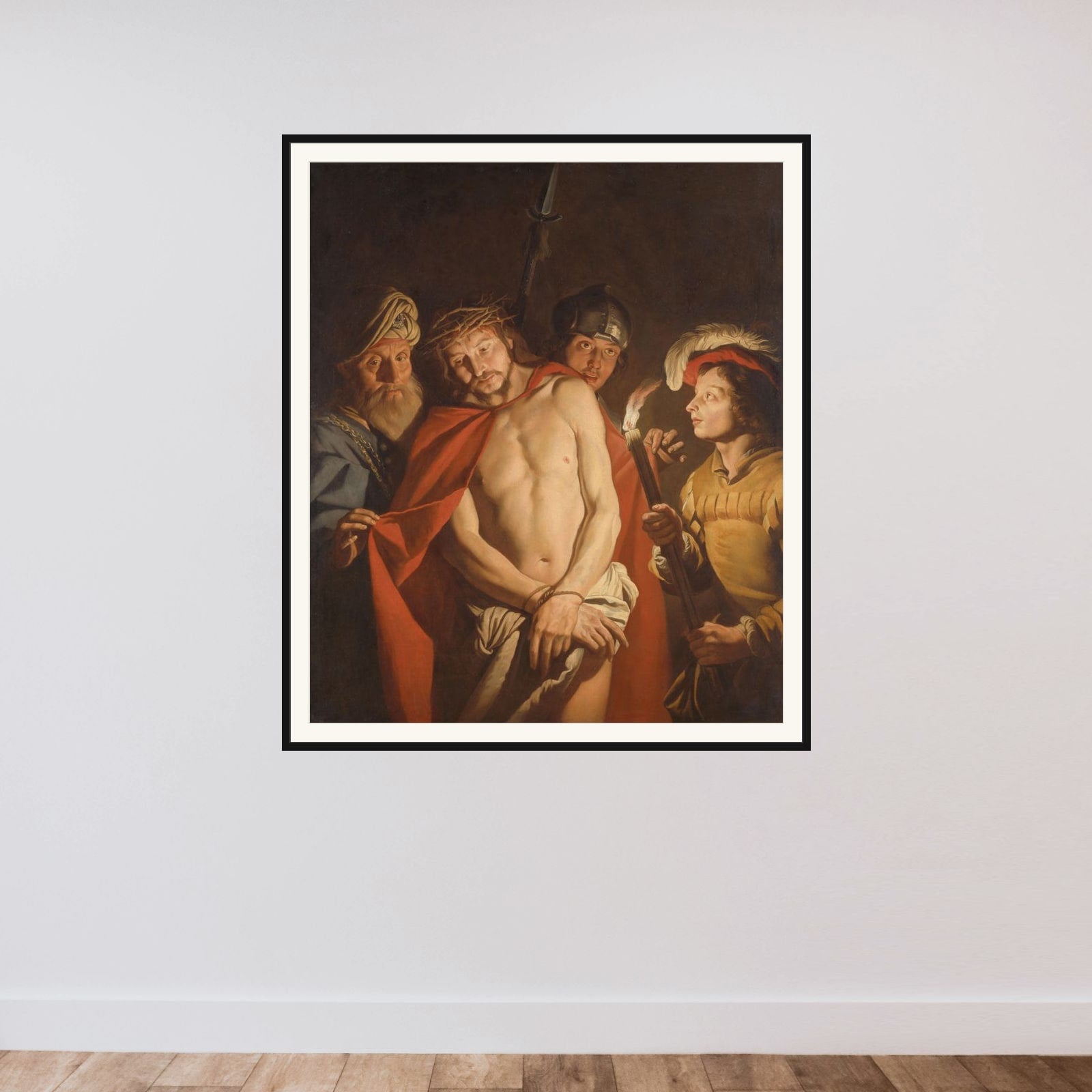 Ecce Homo framed — shown to scale