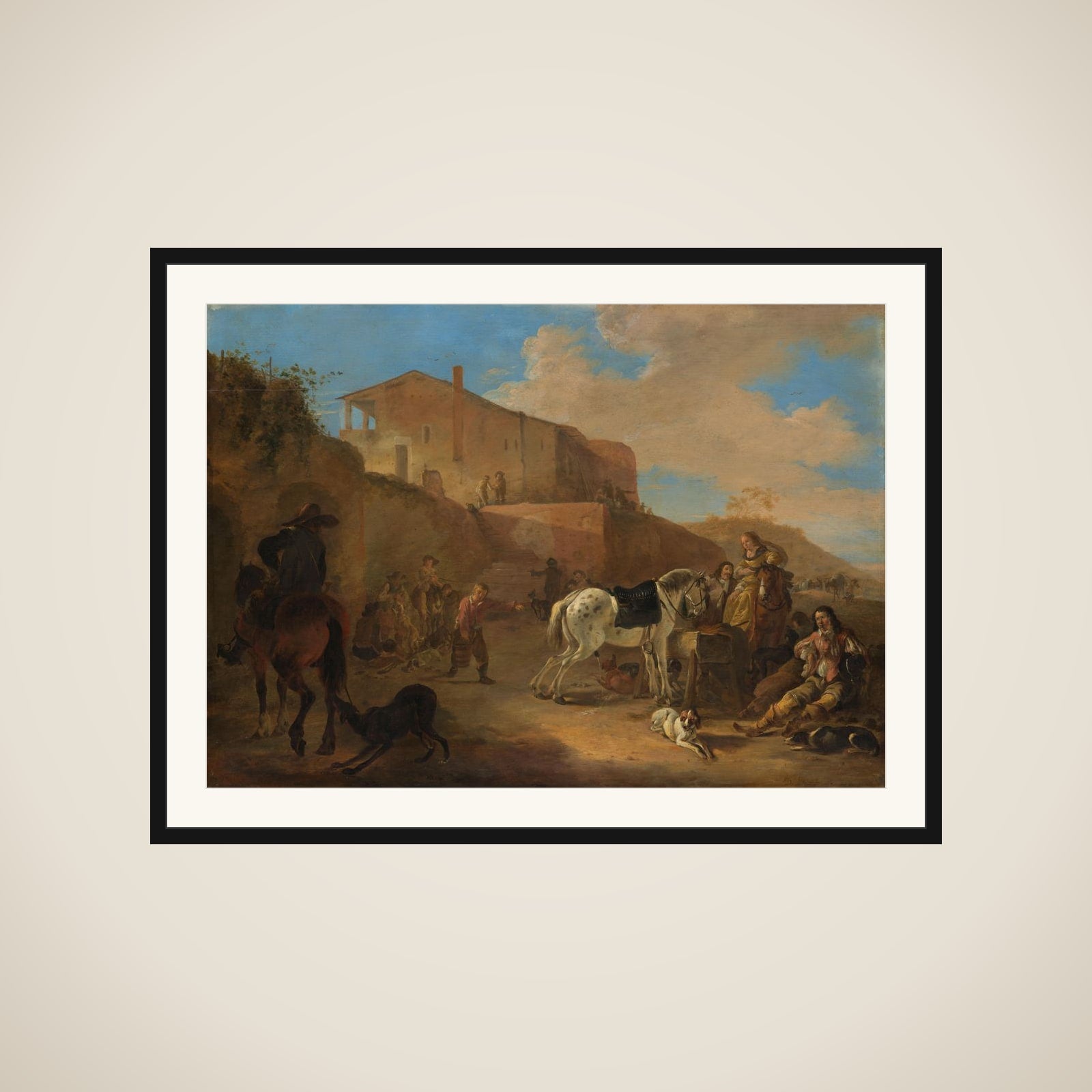 The hunting party framed