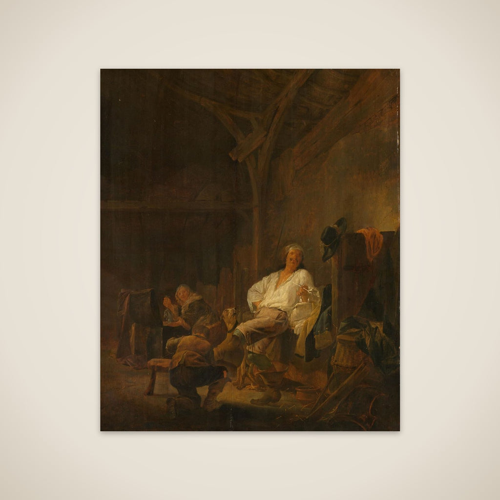 An Officer in Billeted Quarters unframed print