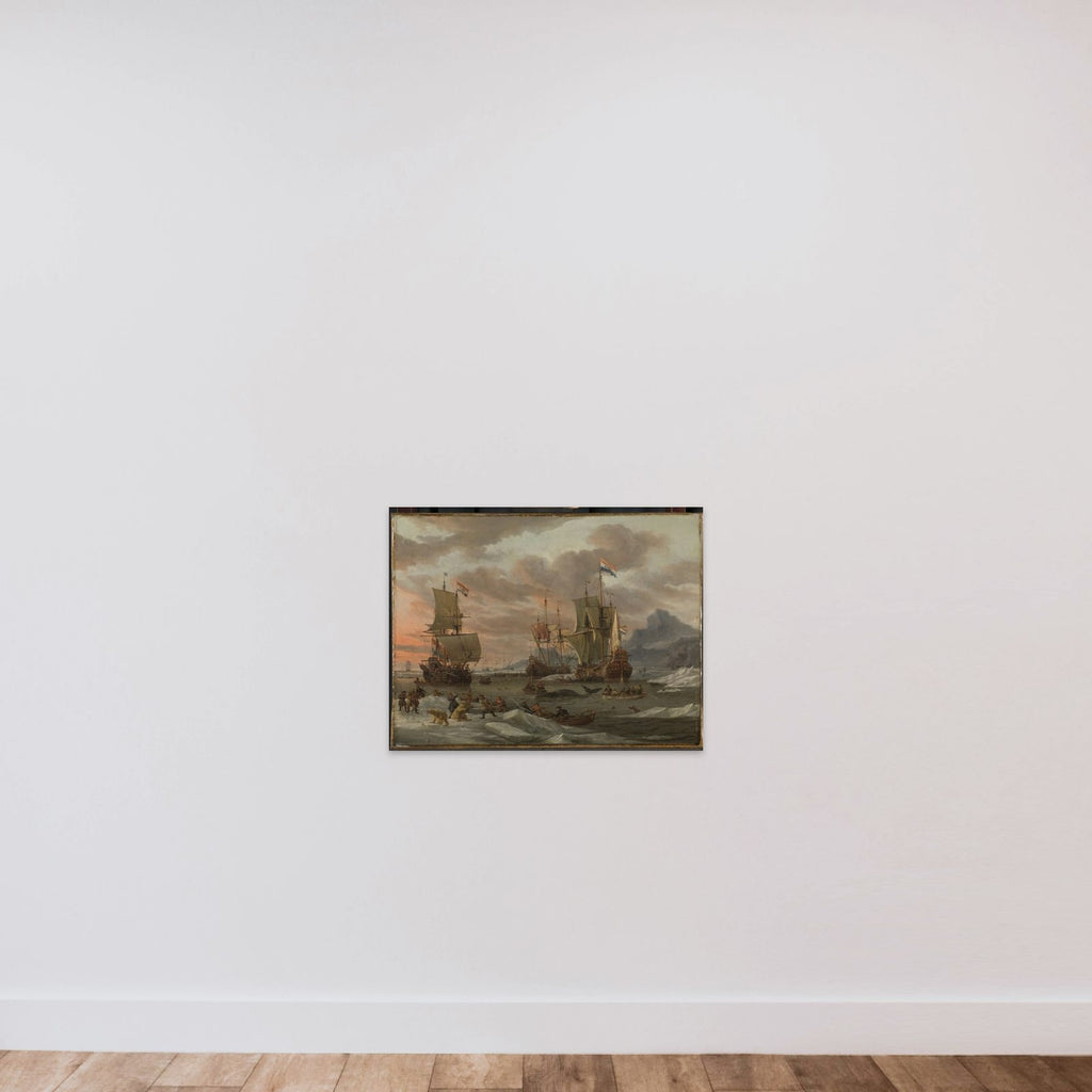 Whaling Grounds in the Arctic Ocean unframed — shown to scale