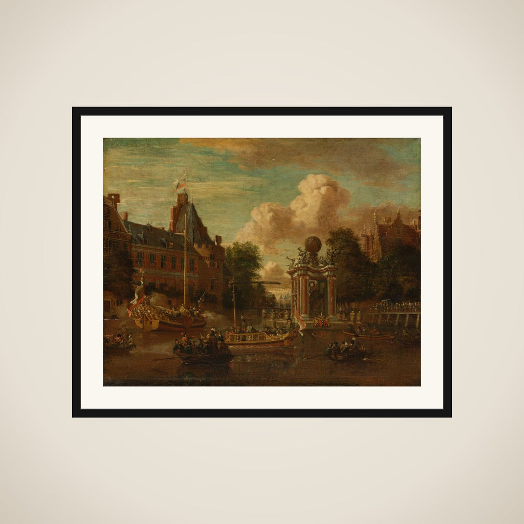 The Muscovite legation visiting Amsterdam, 29 August 1697 framed